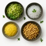 low carb pasta alternatives modern display