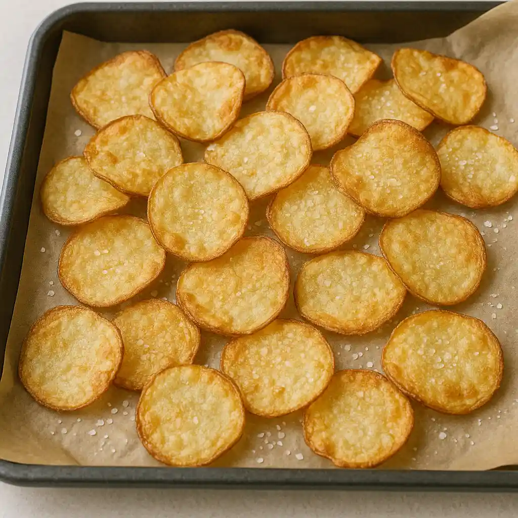 Homemade crisps with vinegar spice