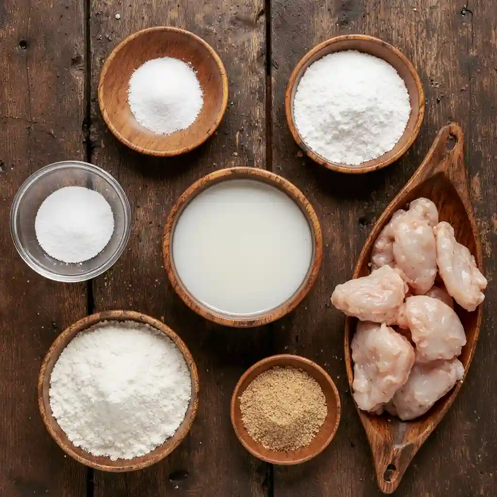 ingredients-salt-vinegar-wings Salt and vinegar chicken wing ingredients laid out