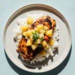 Lemon Ginger Chicken with Pineapple Mango Salsa – Bright, Tropical & Ready in 30 Minutes 1 lemon ginger chicken pineapple salsa