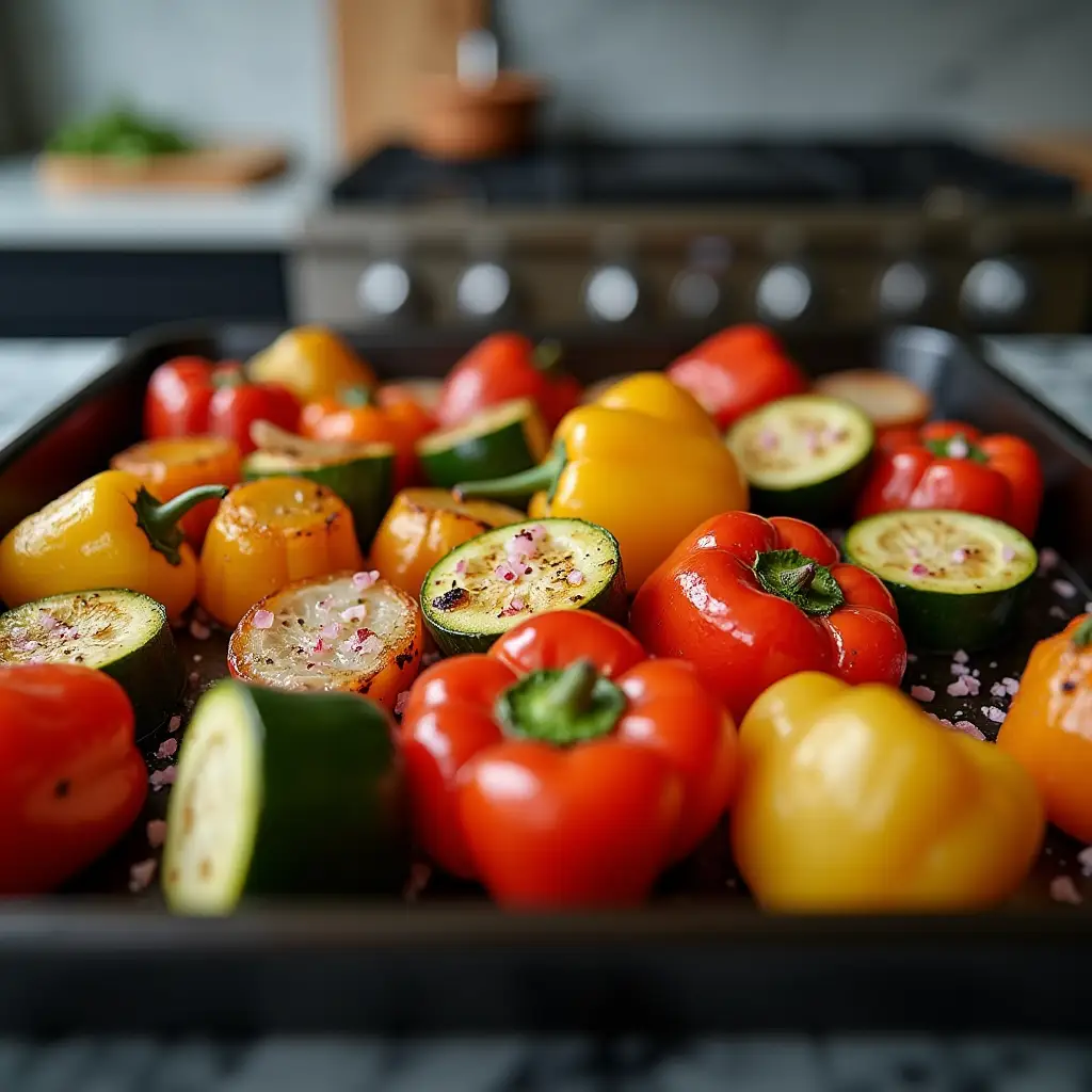 pink-salt-roasted-veggies roasted vegetables with pink salt for weight loss
