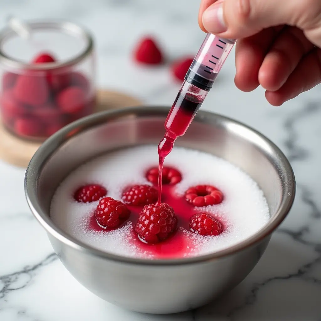 raspberry-popping-pearls-making-step making raspberry popping pearls at home