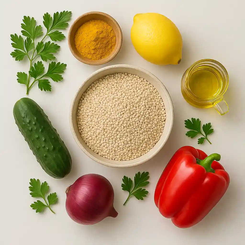 turmeric-quinoa-ingredients turmeric quinoa salad ingredients