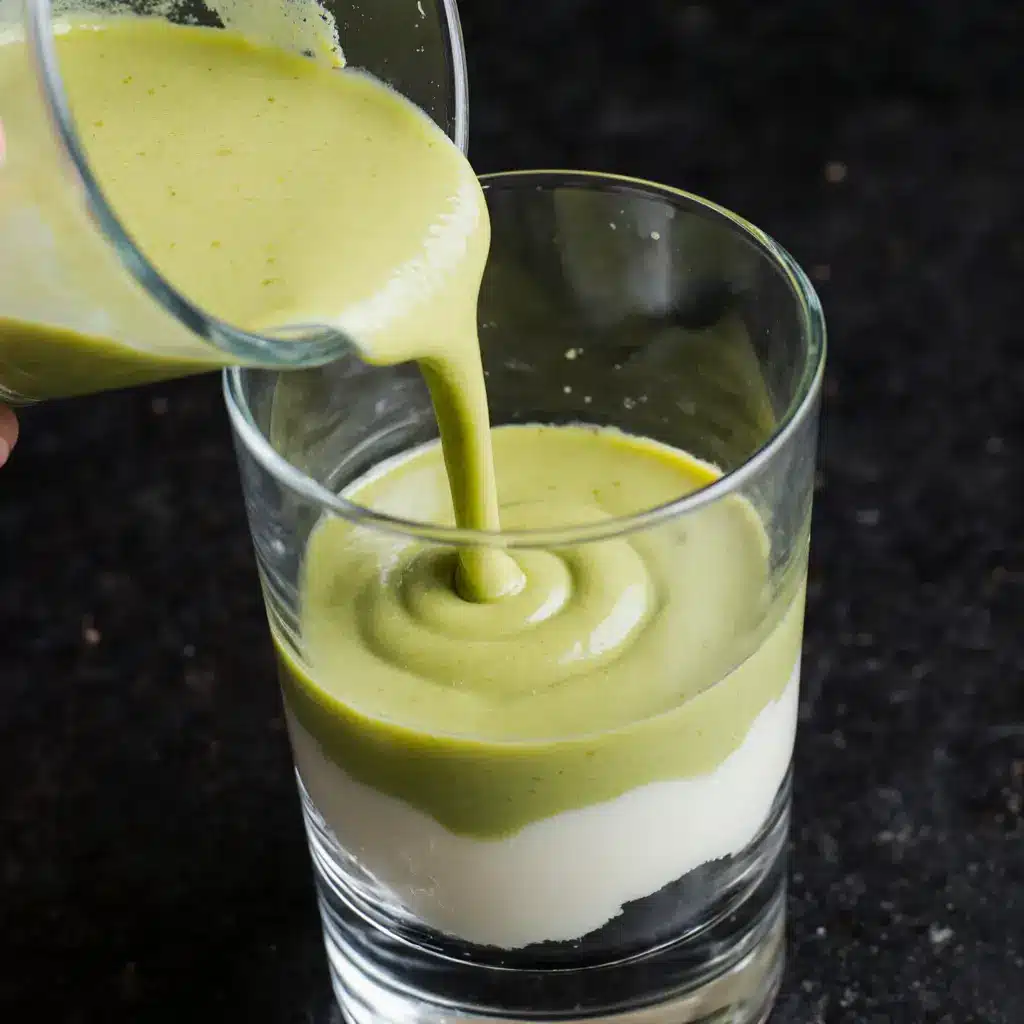 Making Japanese Mounjaro Base Matcha Layer