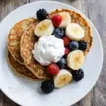 serving gluten free namaste pancakes