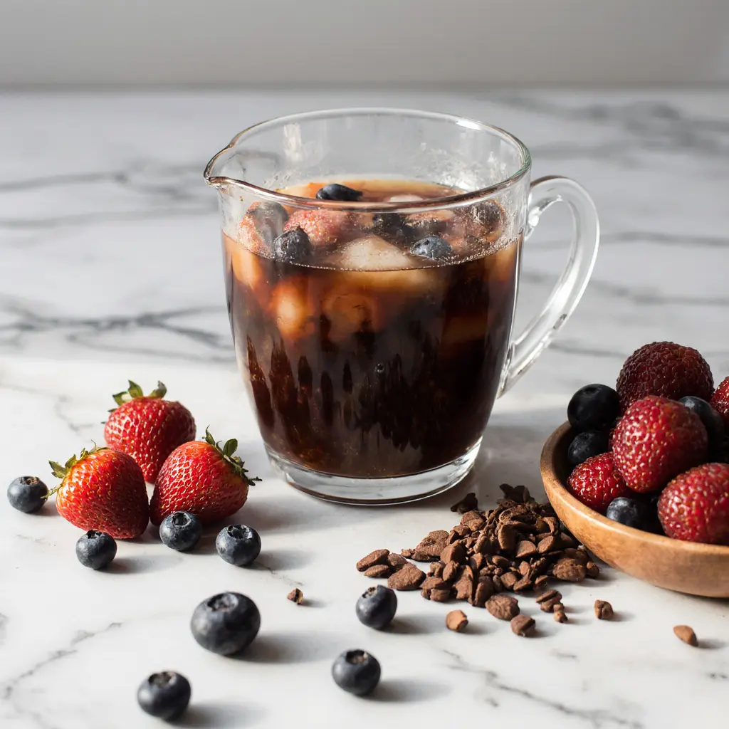 yerba maté with antioxidants on modern counter