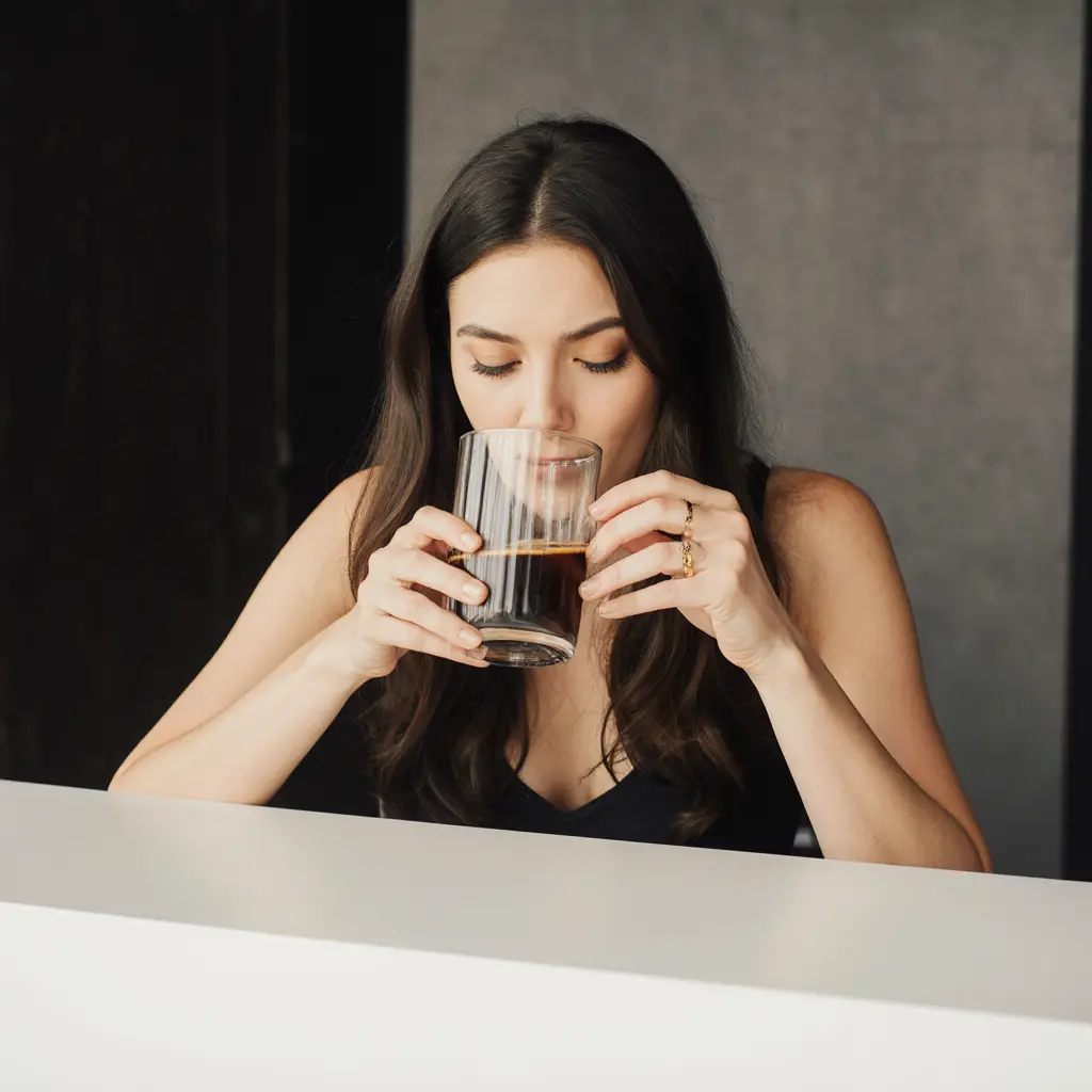 woman enjoying yerba maté for appetite control