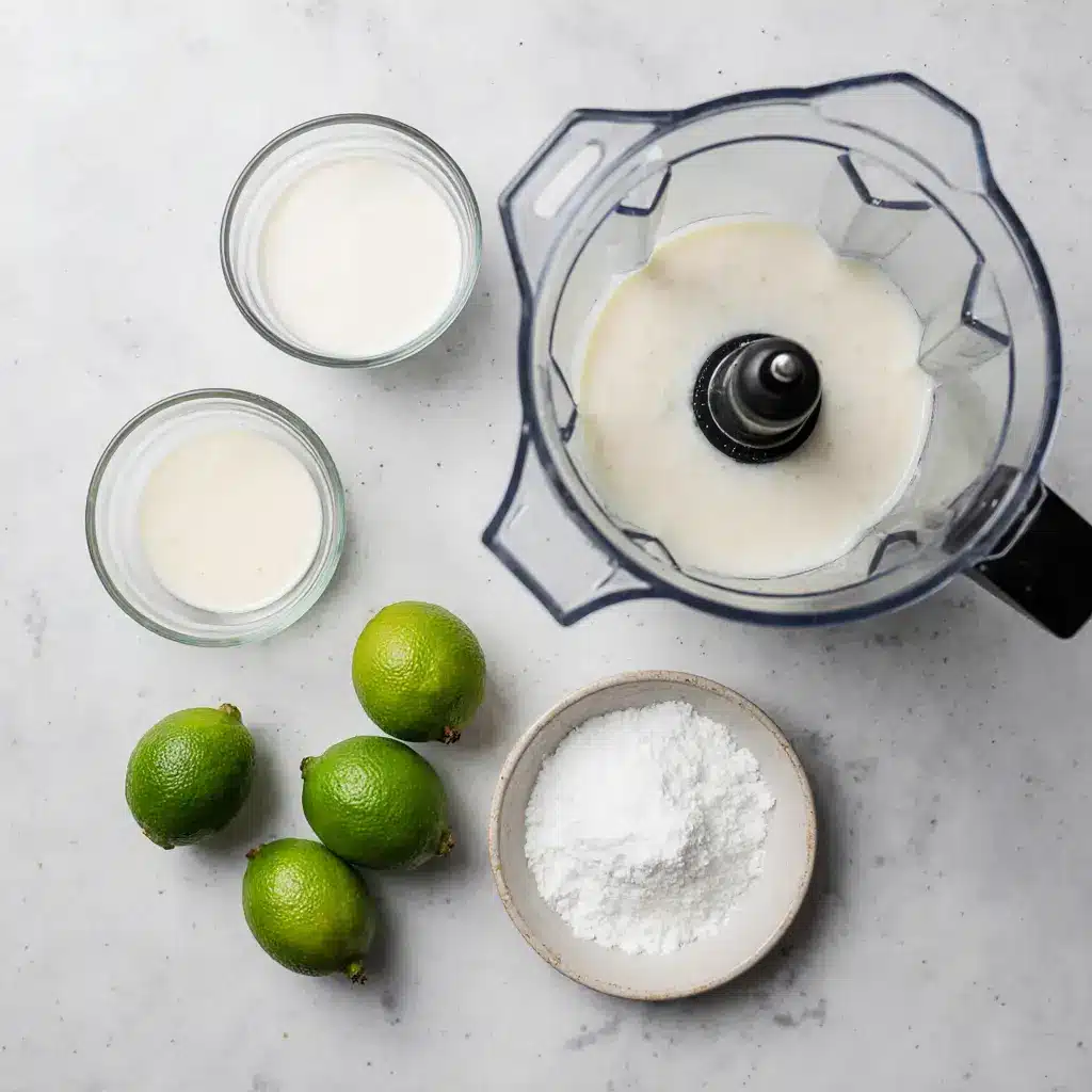 Ingredients for Brazilian Lemonade Mocktail