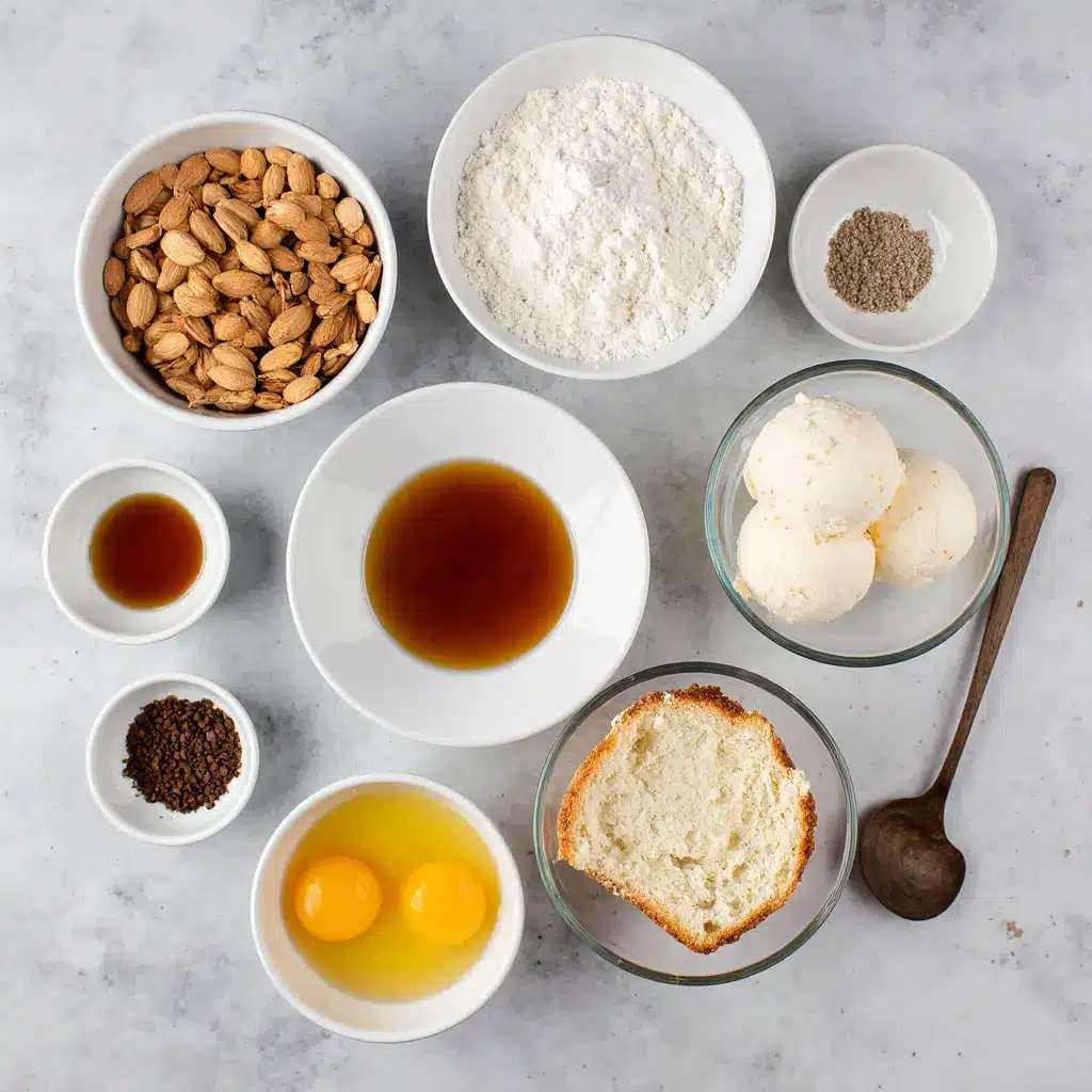 keto ice cream sandwich ingredients flat lay