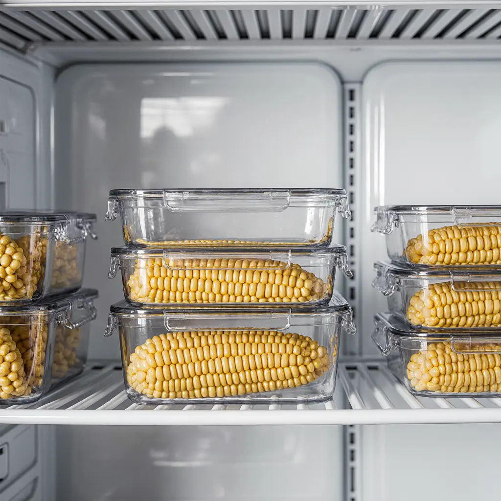 best way to store cooked corn in fridge