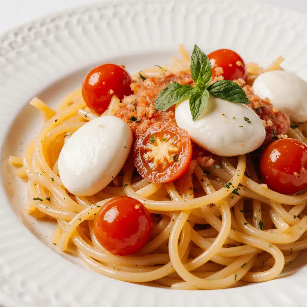 Caprese pasta quick and easy dinner recipe