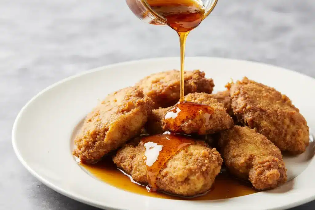 hot honey chicken recipe glazed fried chicken