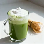 Modern Frothy Matcha Tea Recipe with Milk and Sweetener