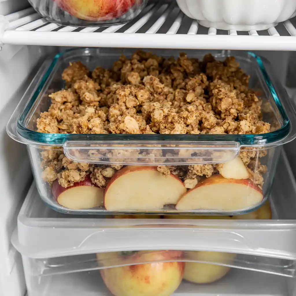 Storing Apple Crisp Recipe with Oats Leftovers