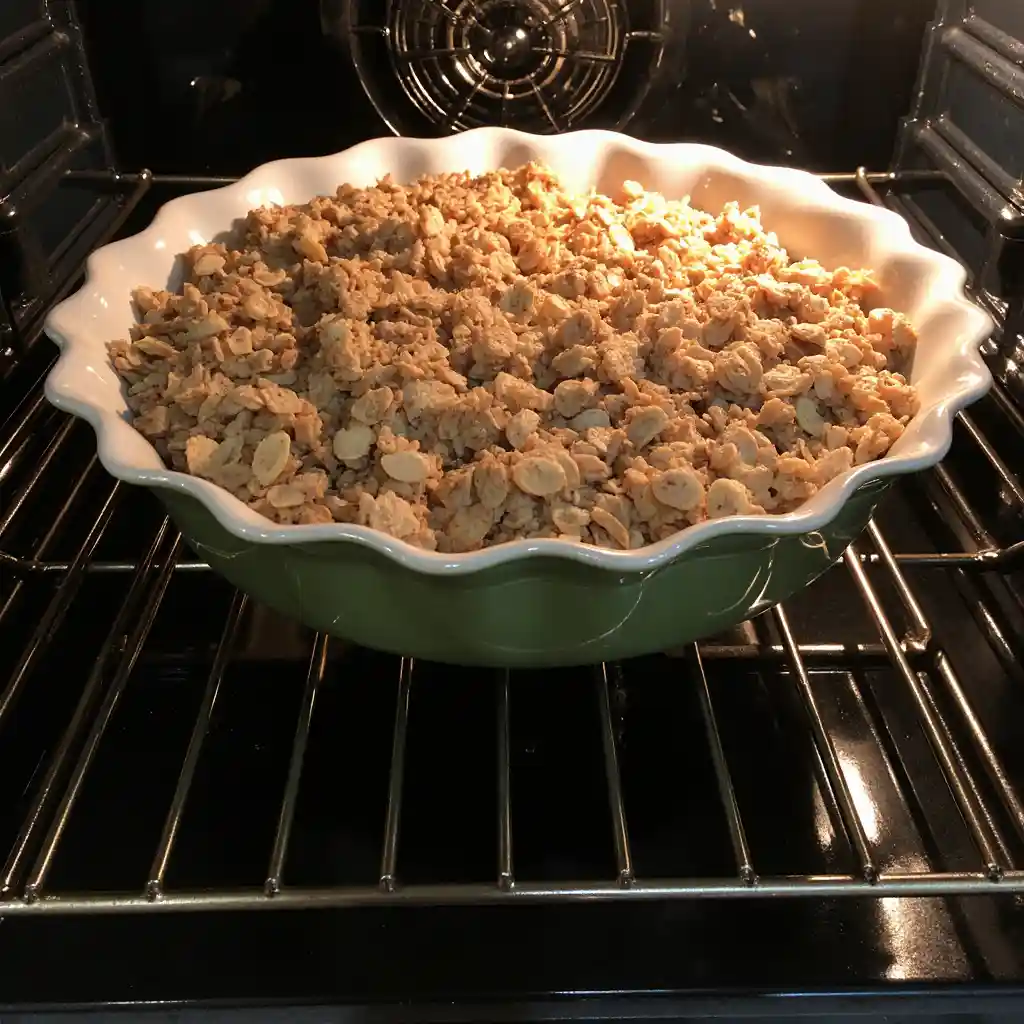 Baking Apple Crisp Recipe with Oats in the Oven