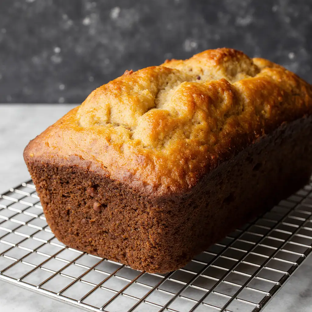 baked apple cider donut bread golden loaf