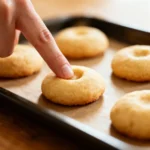 Jam Drops Biscuit Dough Thumb Indentation